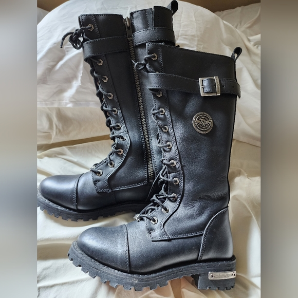 Milwaukee Women's Leather Riding Boots - Picture 1 of 8